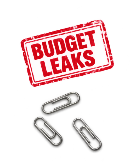 Budget leaks